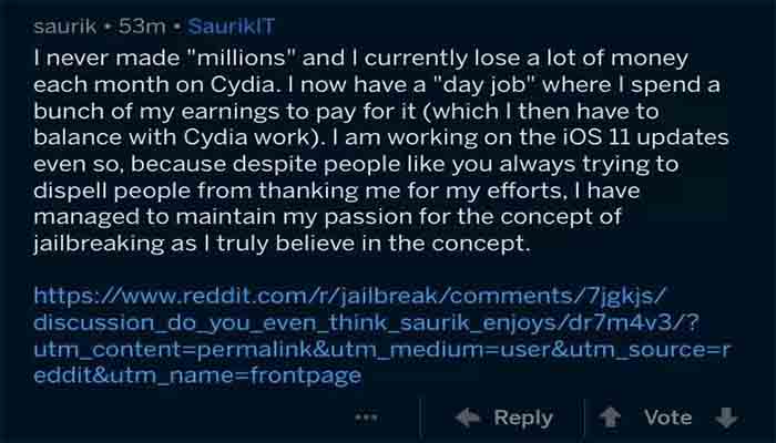 iOS 11 için Cydia