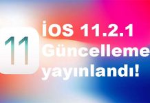 iOS 11.2.1 guncellemesi