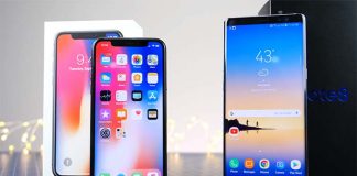 iPhone X mi Note 8 mi