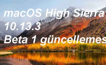 macOS High Sierra 10.13.3 Beta 1 güncellemesi
