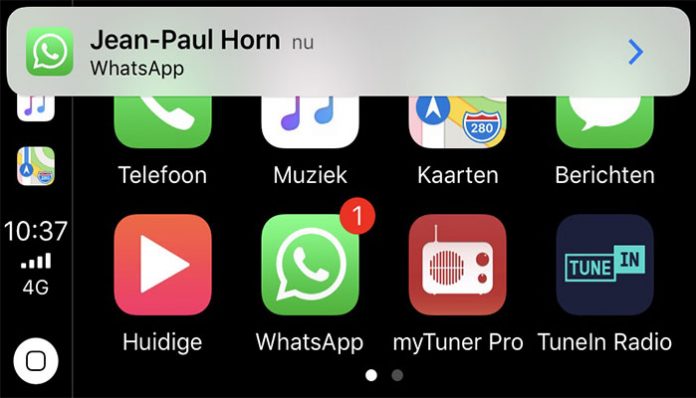 WhatsApp Apple CarPlay