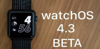 watchOS 4.3 beta guncelleme