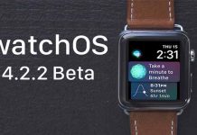 watchOS 4.2.2 beta 4 guncellemesi