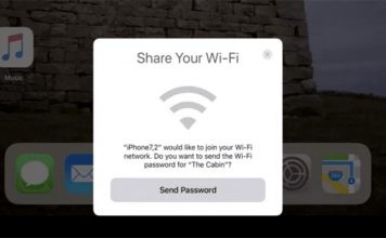 iPhone WiFi parolasi paylasma