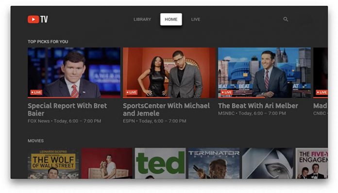 tvOS YouTube TV
